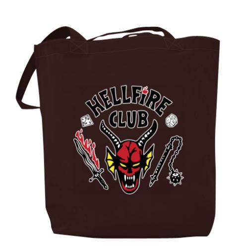 Шоппер Hellfire Club 37x41 см Шоколадный (11179716-12-168811)