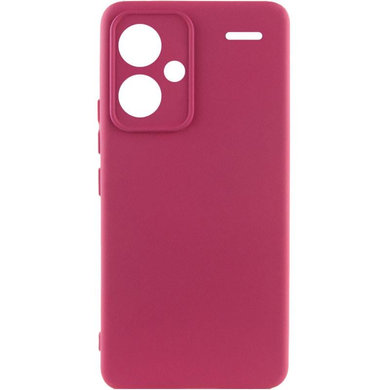 Противоударный чехол Silicone Cover Lakshmi Full Camera (A) для Xiaomi Redmi Note 13 Pro+ Бордовый / Marsala