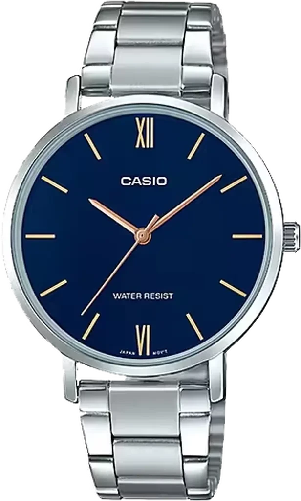 Наручний годинник жіночий Casio Timeless Collection LTP-VT01D-2B з сталевим корпусом Синій (3149902558) Наручний годинник жіночий Casio Timeless Collection LTP-VT01D-2B з сталевим корпусом Синій (3149902558)