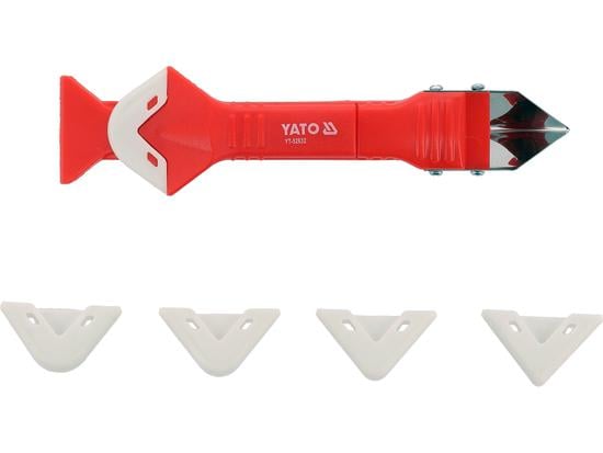 Шпатель-скребок Intertool для герметика 3 в 1+5 насадок (KT-2002)
