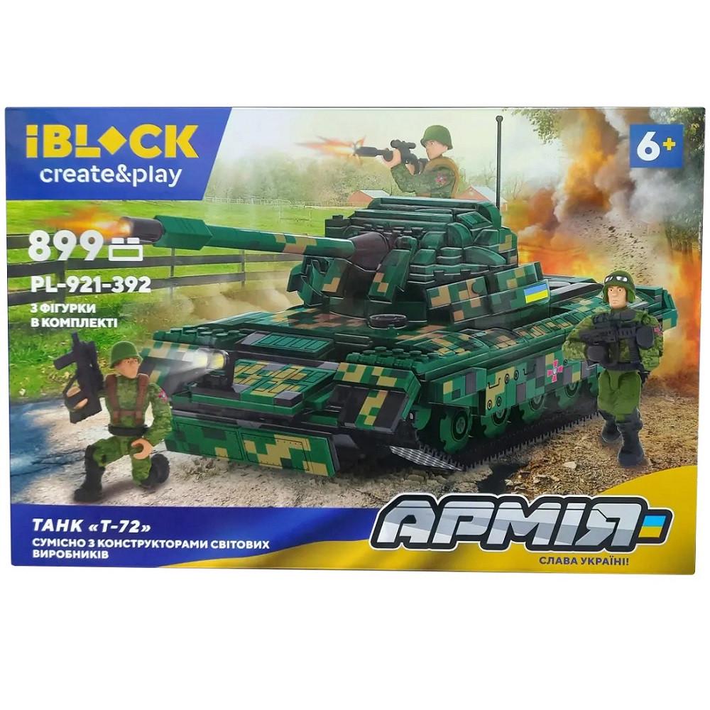 Конструктор военный Iblock Боевой Танк Т-72 899 дет. (28444233)
