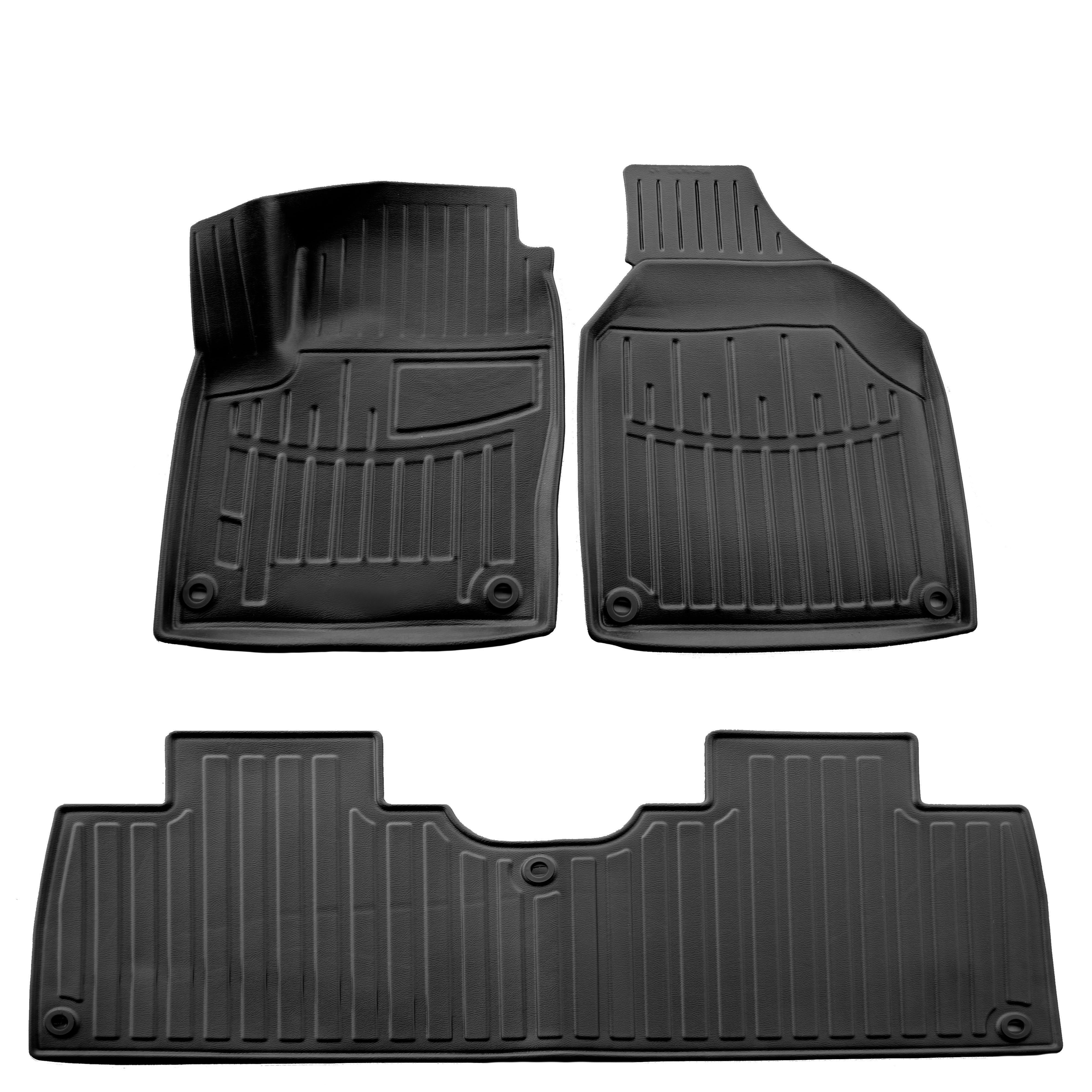 Коврики Stingray 3D для Seat Alhambra 1996-2010 рр. полиуретан 3 шт. Черный (158666)