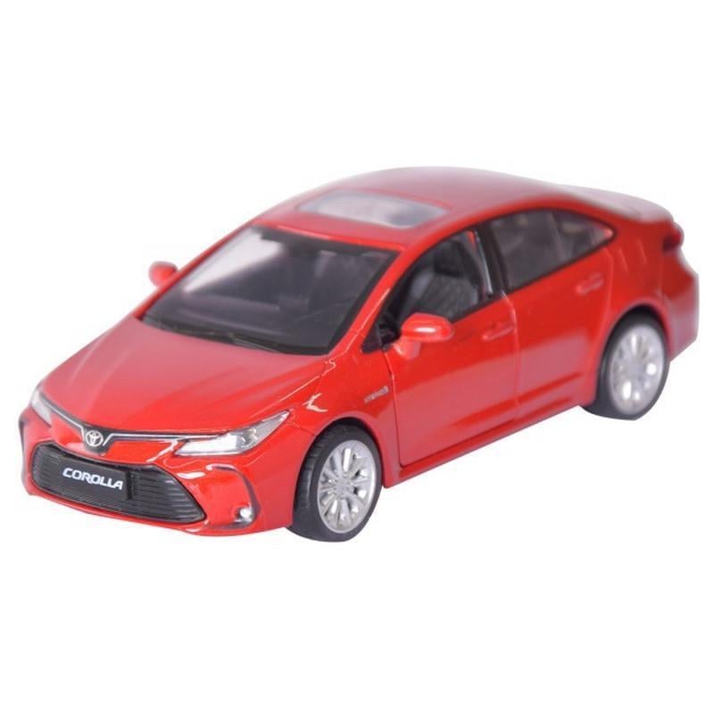 Машина металева toyota corolla hybrid 68432 масштаб 1:33 Помаранчевий (RLT49761)