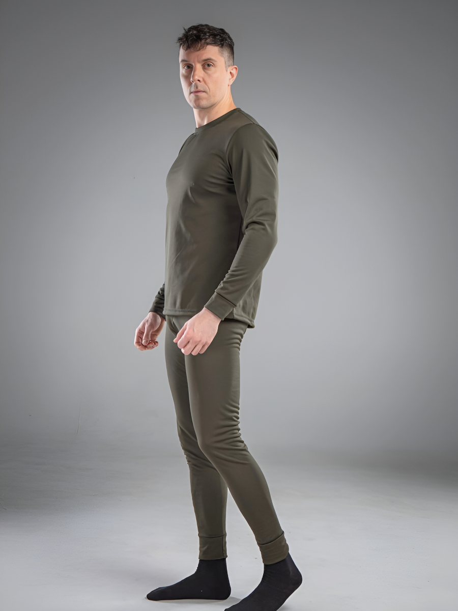 Термобелье мужское на микрофлисе термолонгсливы/термокальсоны 4XL Хаки (8199445100) - фото 10