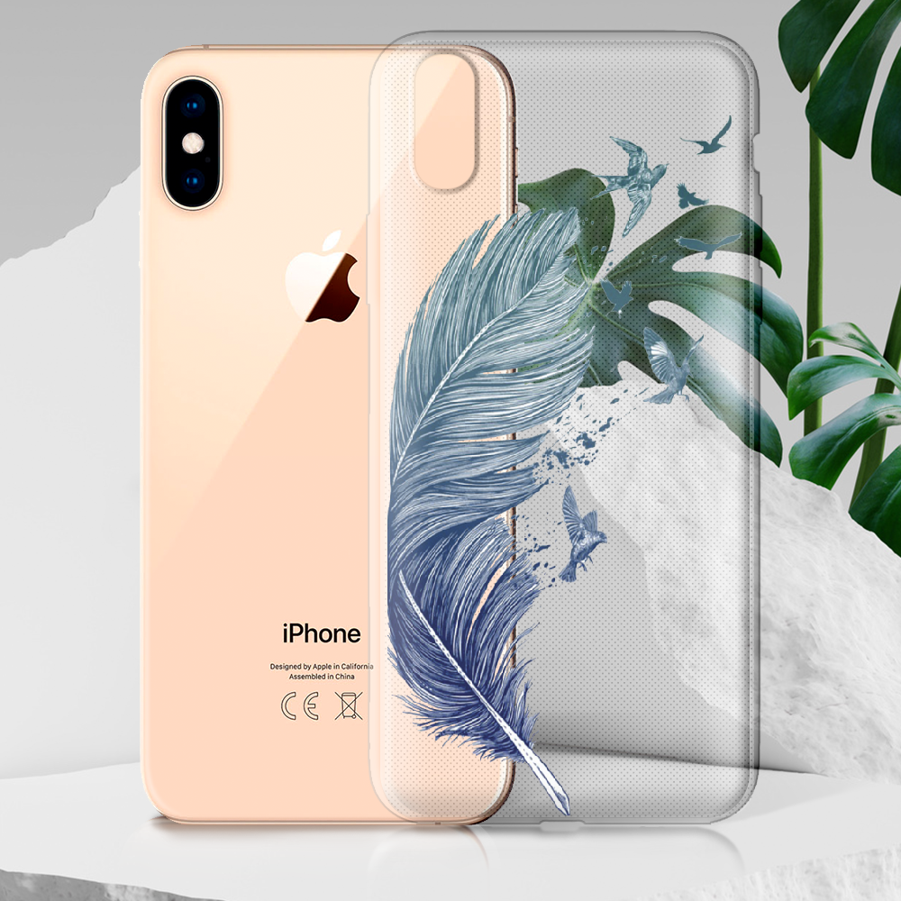 Чехол Boxface iPhone XS Max Feather Прозрачный силикон (35321-cc38-35321) - фото 2