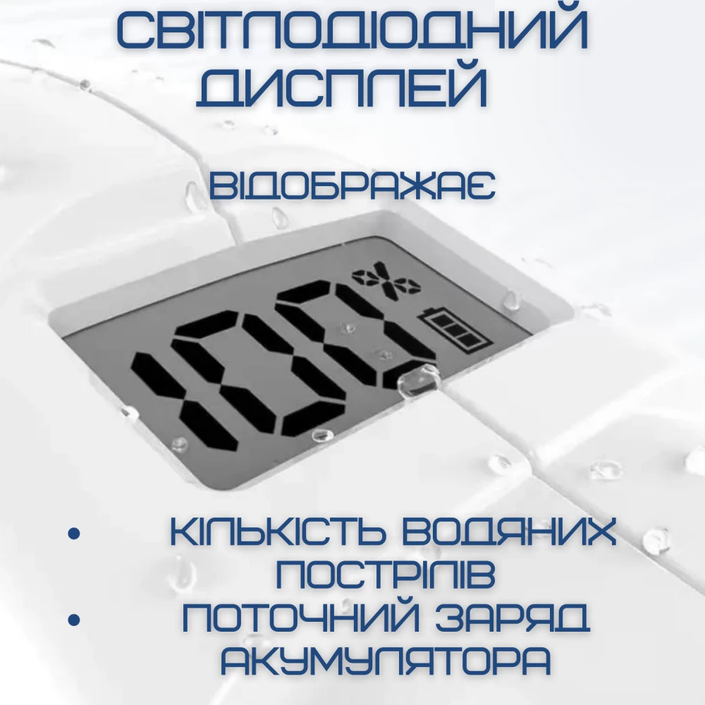 Автомат водяной электрический на аккумуляторе с Led экраном и автоматическим насосом Spyra Z One 0001 Серый - фото 3