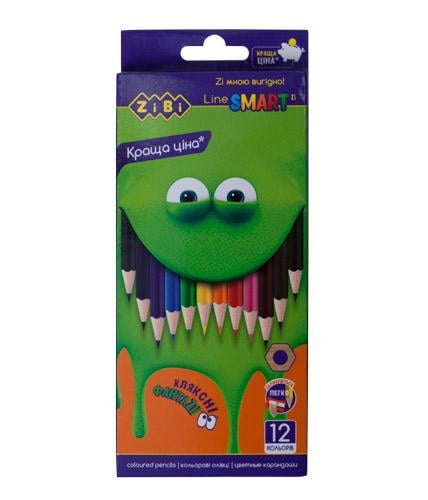 Олівці кольорові ZiBi Smart Line 12 кольорів (ZB.2424)