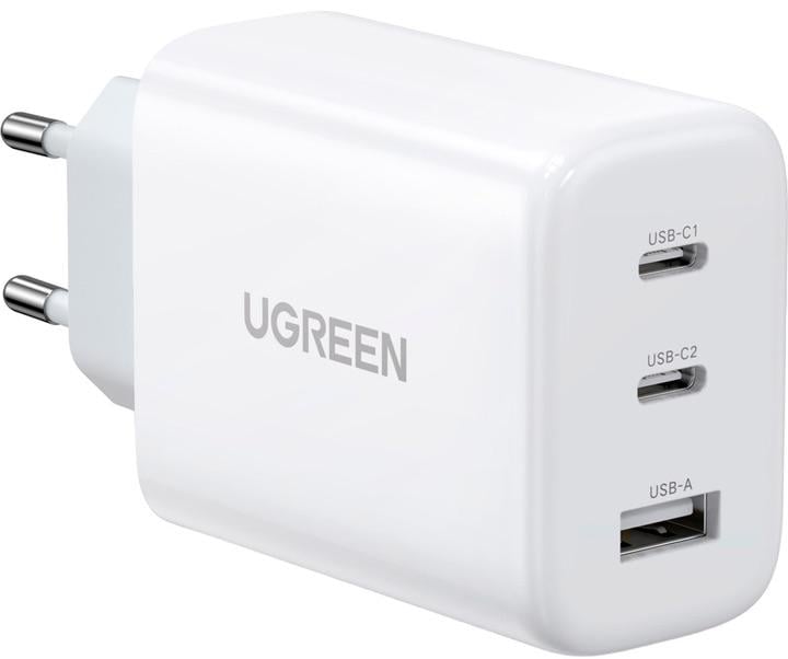 Зарядний пристрій Ugreen 65W (2xType-C+USB QC3.0) Fast Charger