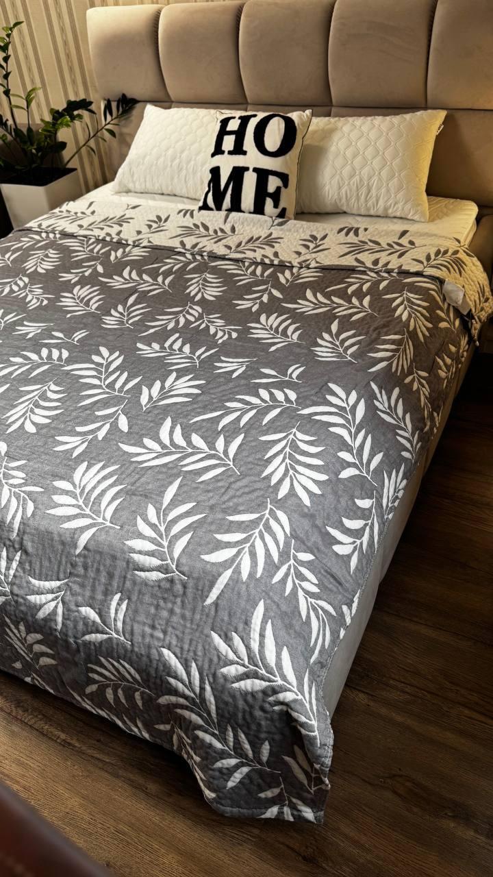 Покрывало хлопковое 200х230 см Серый (Д-muslin25-007-04) - фото 1 Покрывало хлопковое 200х230 см Серый (Д-muslin25-007-04) - фото 1