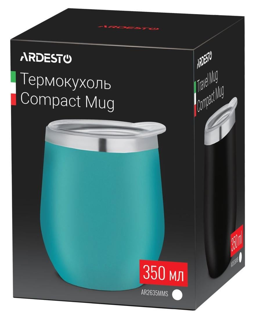 Термочашка Ardesto Compact Mug 350 мл Blue (AR2635MMS) - фото 2 Термочашка Ardesto Compact Mug 350 мл Blue (AR2635MMS) - фото 2