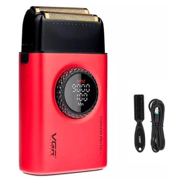 Електробритва VGR Pro V-377 з подвійним лезом Червоний (2104618578)