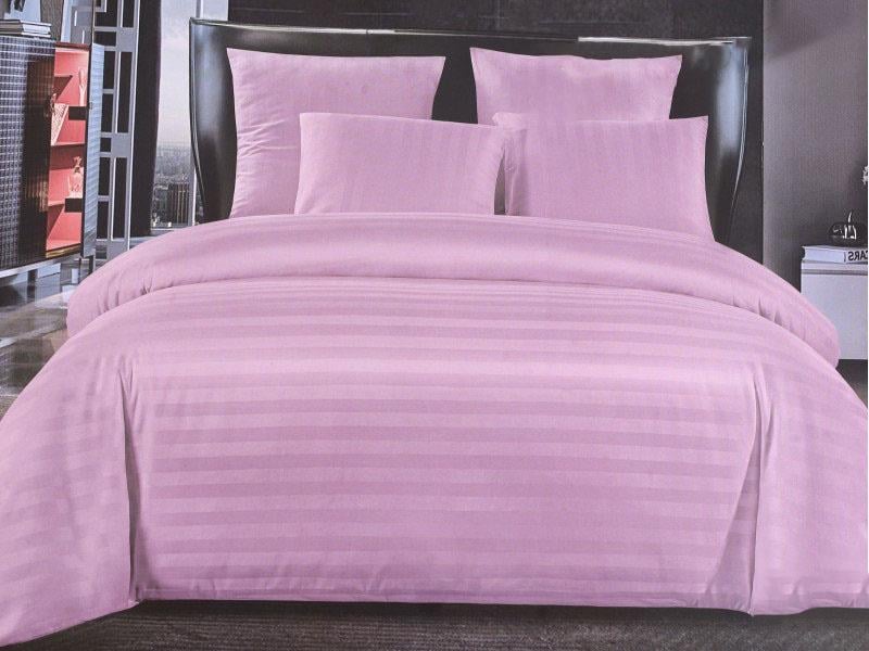 Комплект постельного белья Koloco Полоска Двуспальный 140298 Розовый (DR009254) Комплект постельного белья Koloco Полоска Двуспальный 140298 Розовый (DR009254)