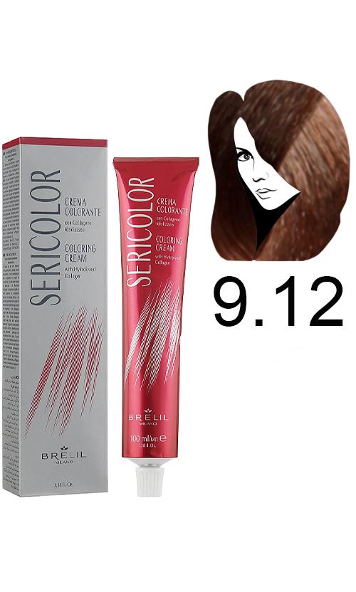 Фарба для волосся Brelil Sericolor Coloring Cream 9,12 (30913)