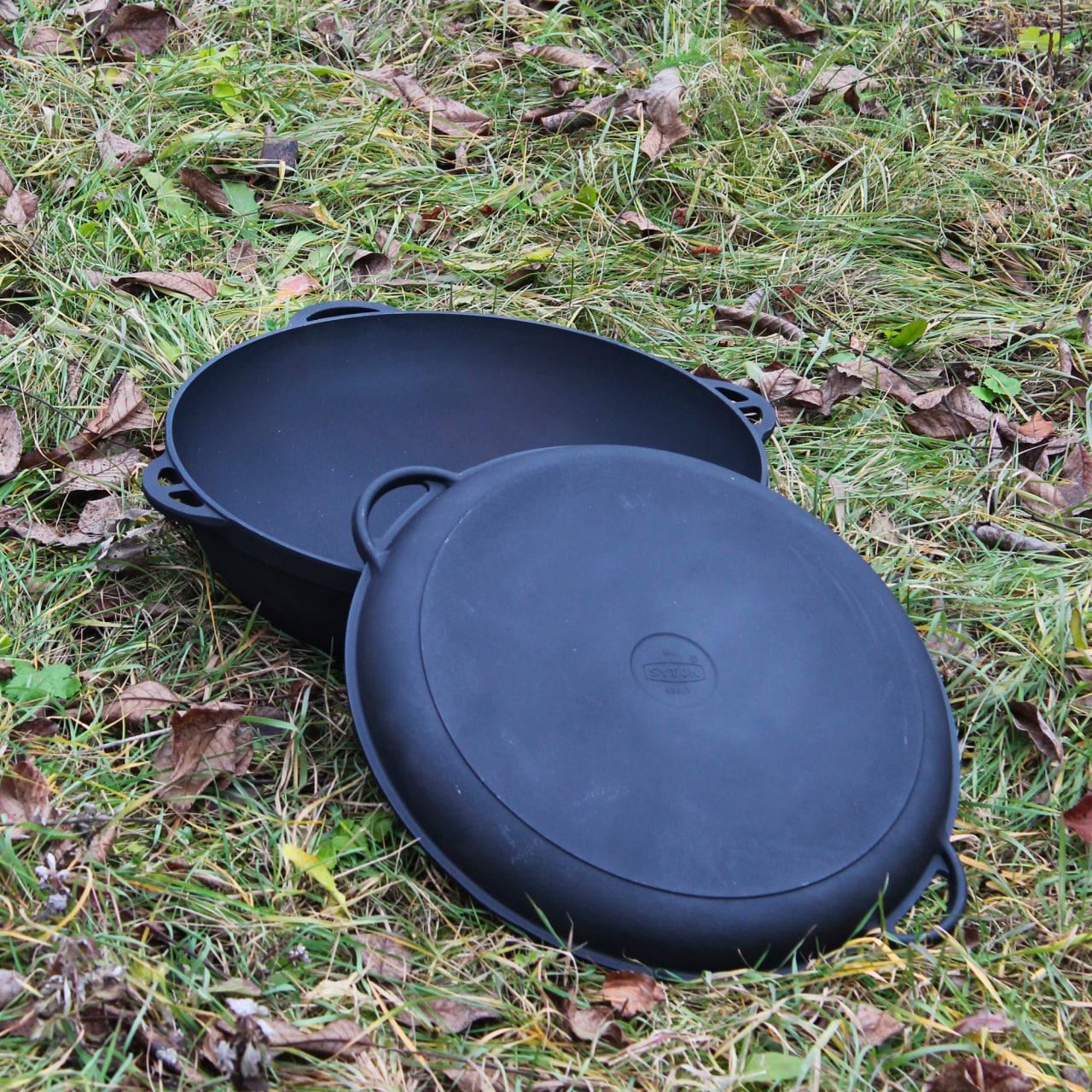 Котел чавунний азіатський з кришкою-сковородою (23190921) - фото 5