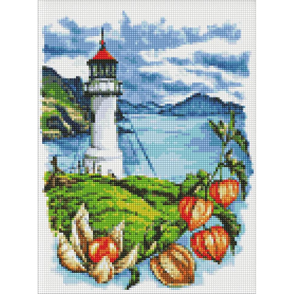 Алмазная мозаика Идейка Маяк с физалисами 30x40 см (AMC7668)