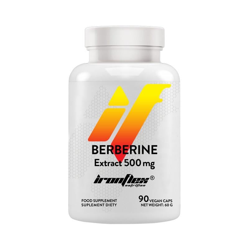 Берберин IronFlex Berberine Extract HCL 500 мг 90 таб. Берберин IronFlex Berberine Extract HCL 500 мг 90 таб.
