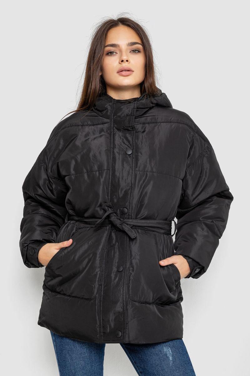 Куртка жіноча Ager демісезонна з поясом 207R005 L Чорний (113346_825803) Куртка жіноча Ager демісезонна з поясом 207R005 L Чорний (113346_825803)