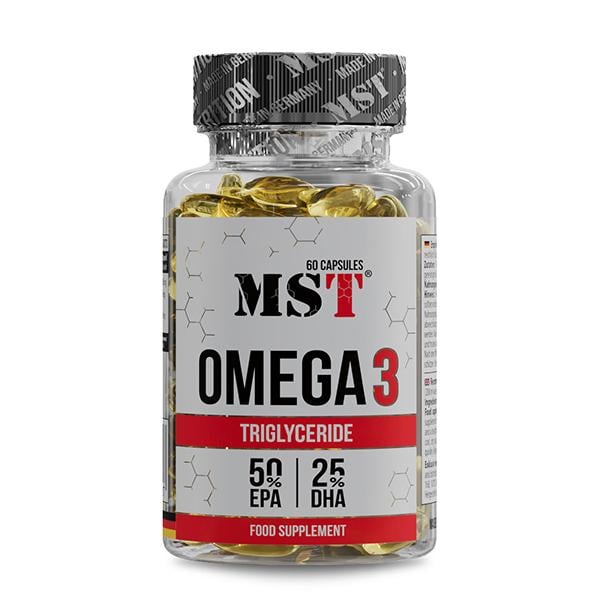 Омега спорта MST Nutrition Omega 3 Triglyceride 75% 60 капс. (000025155) Омега спорта MST Nutrition Omega 3 Triglyceride 75% 60 капс. (000025155)