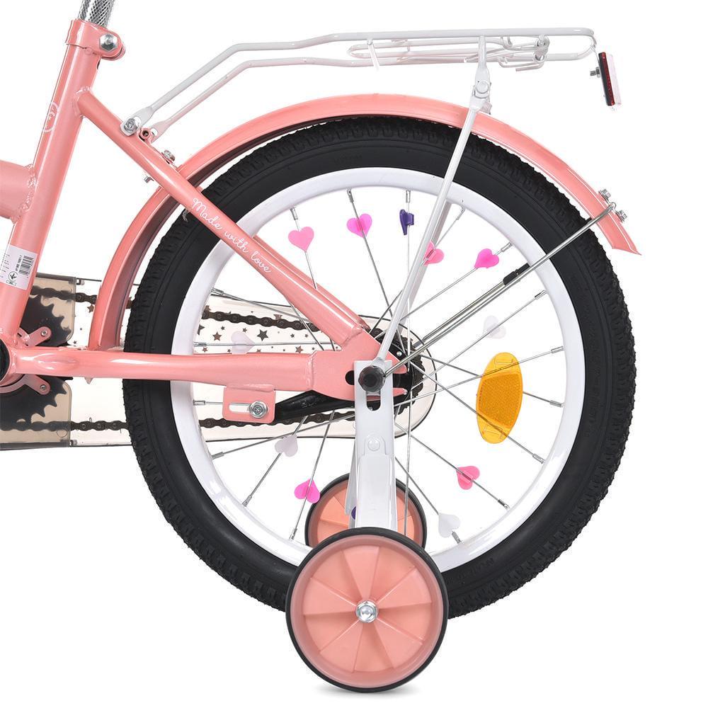 Велосипед для дівчинки PROF1 Star 18" з багажником Рожевий - фото 6 Велосипед для дівчинки PROF1 Star 18" з багажником Рожевий - фото 6