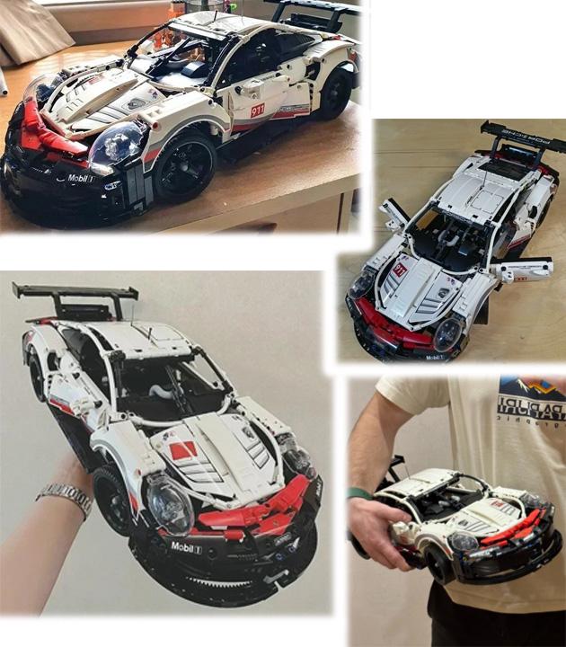 Конструктор Porsche 911 RSR Racing 1631 деталь 1:10 (29094928) - фото 9 Конструктор Porsche 911 RSR Racing 1631 деталь 1:10 (29094928) - фото 9