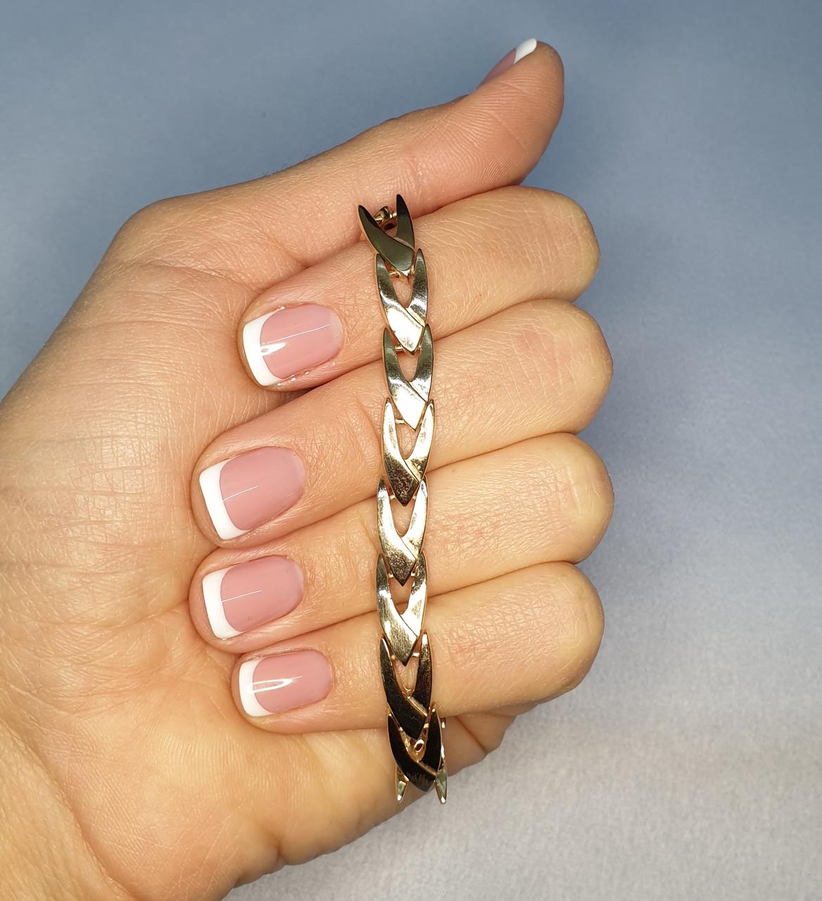 Браслет позолоченный Елочка р. 20,5 15,75 г