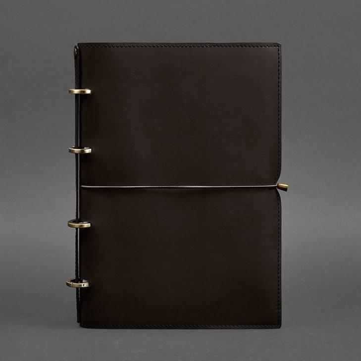 Блокнот кожаный Софт-бук 9.0 А4 на кольцах в мягкой обложке Коричневый (A-027495) - фото 7 Блокнот кожаный Софт-бук 9.0 А4 на кольцах в мягкой обложке Коричневый (A-027495) - фото 7