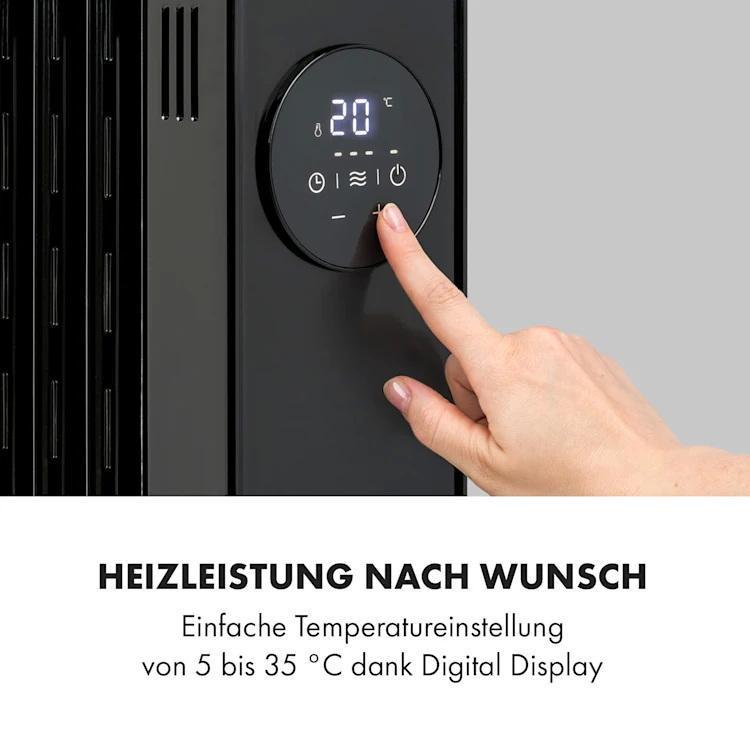 Масляний радіатор KLARSTEIN Thermaxx Heatstream Чорний (10035109) - фото 9