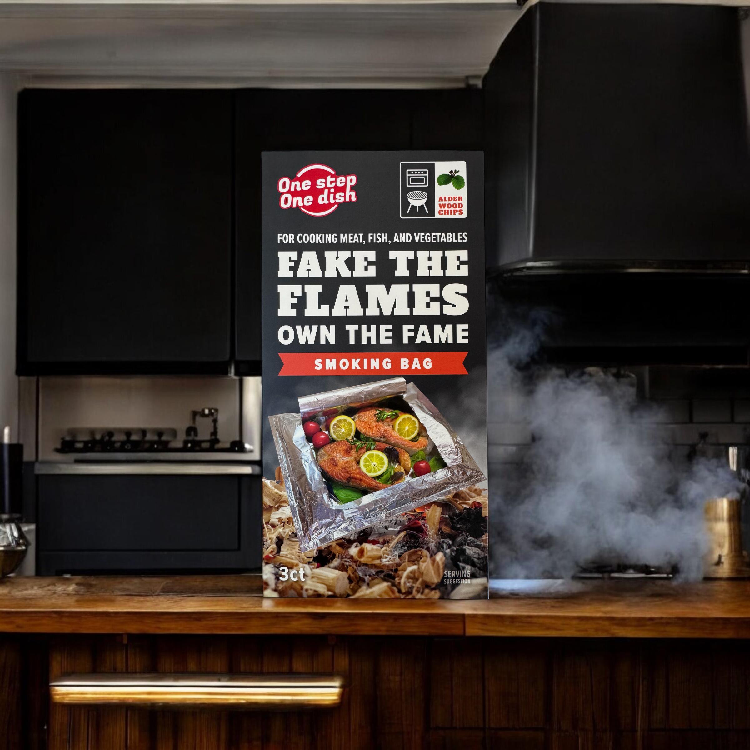 Пакет для копчення і запікання OneStepOneDish! LIMITED на щепі вільхи (28803677) - фото 4