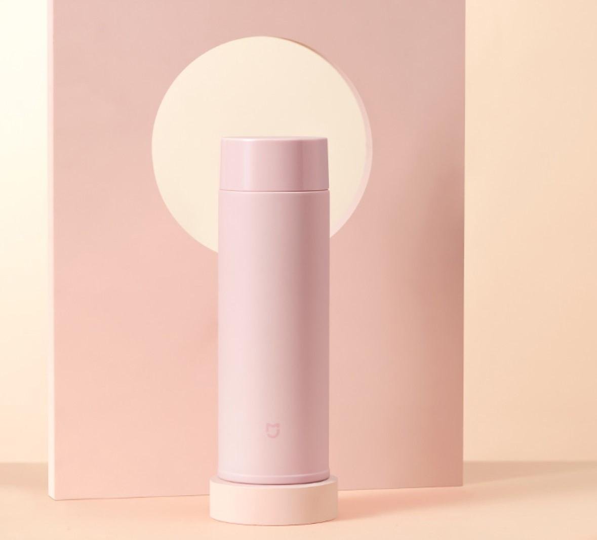 Термос MiJia Mi Mini Vacuum Cup Flask 350 мл Светло-розовый (MJMNBWB01PL BHR5665CN) - фото 2