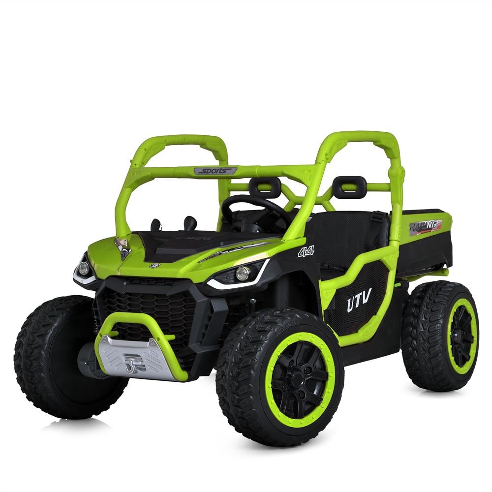 Детский двухместный электромобиль Bambi джип M 6014EBLR/24V Зеленый (777192719)