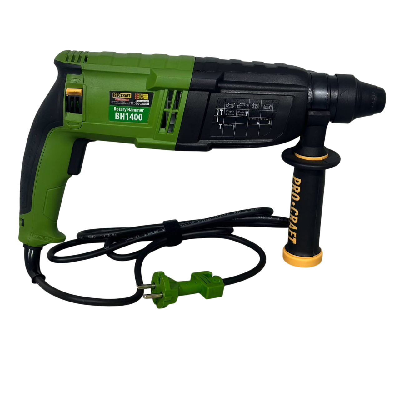 Перфоратор електричний ProCraft BH-1400 3,0 Дж прямий SDS Plus (014001) - фото 2