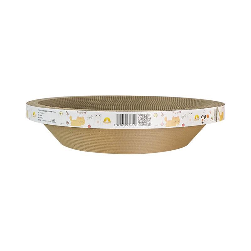 Когтеточка для кота Taotaopets 04A6603 круглая гофрированная лежанка 40х9 см (24366582)
