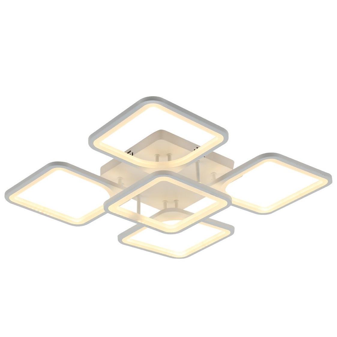 Люстра светодиодная Sirius на пять плафонов 86W 3000-6500К Белый (6112-5 WT 86W)