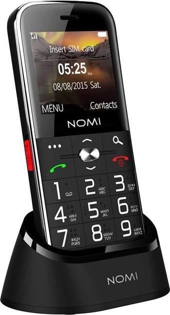Телефон кнопочный с док-станцией Nomi i220 Черный