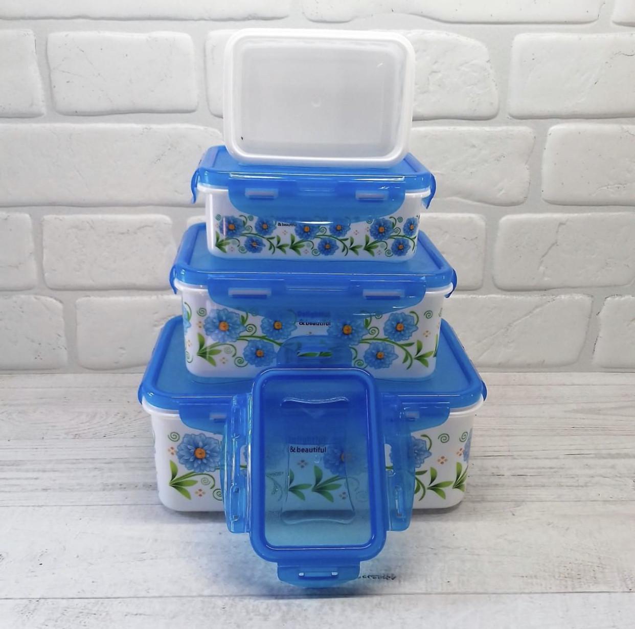 Набір контейнерів Frico із кришкою 4 шт. (FRU-822) - фото 3 Набір контейнерів Frico із кришкою 4 шт. (FRU-822) - фото 3