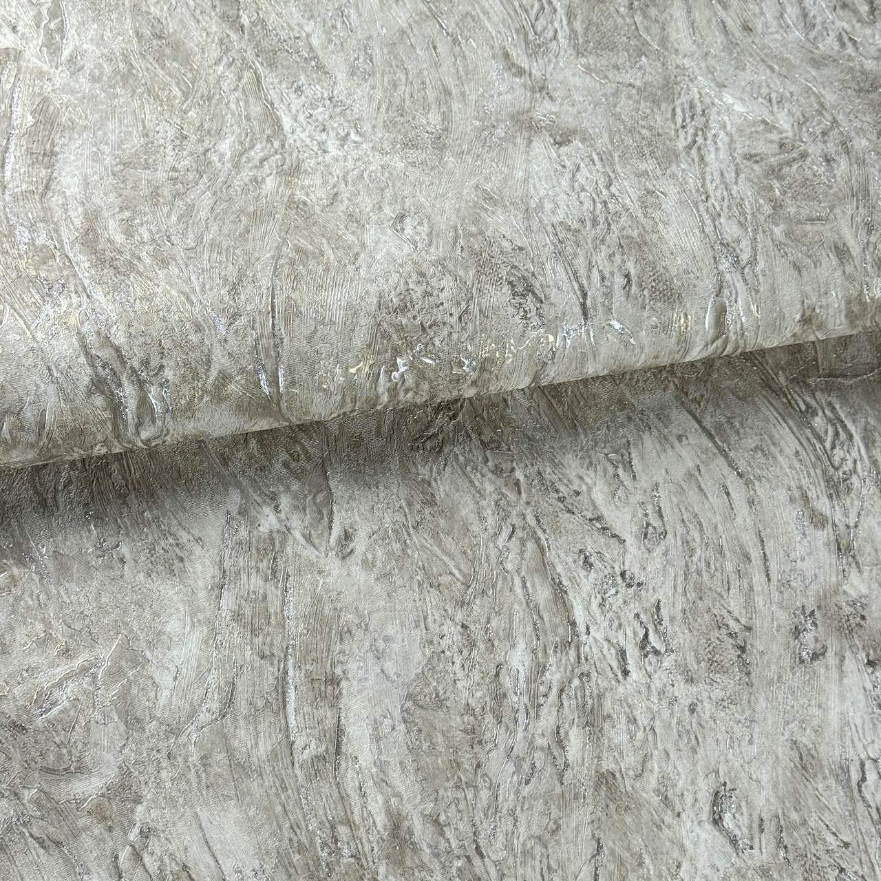 Шпалери вінілові на флізеліновій основі Слов’янські шпалери LeGrand Platinum 8702-04 під штукатурку 106х10 м Бежевий із золотистим (id_1699)