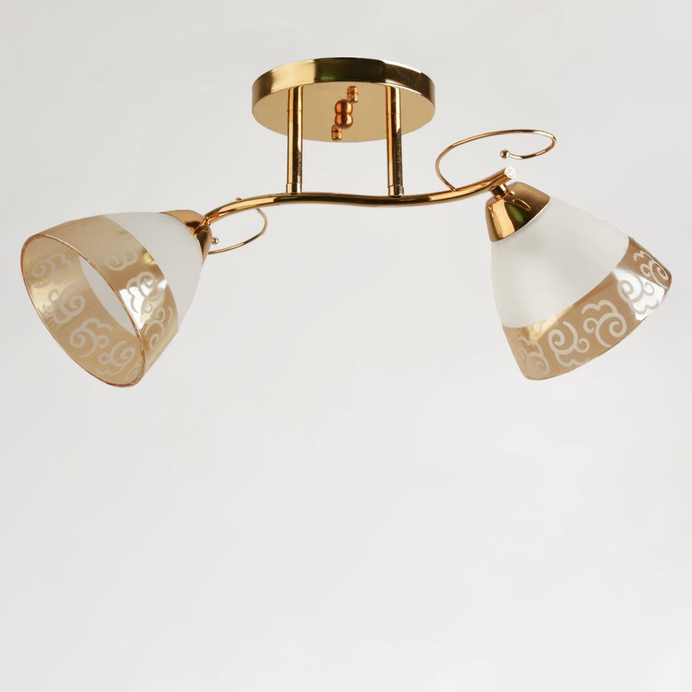 Люстра потолочная Lighthouse SRS-19859/2 FG Золотой/Черный/Белый/Янтарный