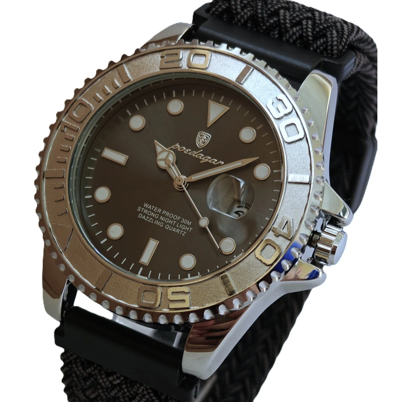 Годинник чоловічий Poedagar Pilot Nylon 2 ремінці (10594)