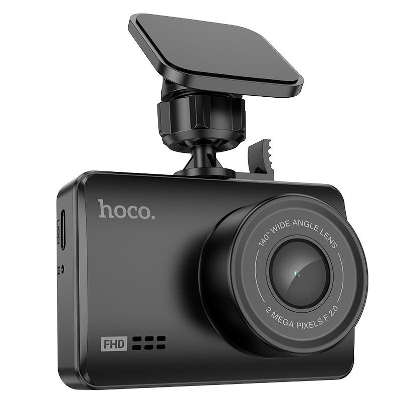 Відеореєстратор Hoco DV2 Driving recorder with display 1080p/30fpsi 2,45" Black (76b17445) - фото 2