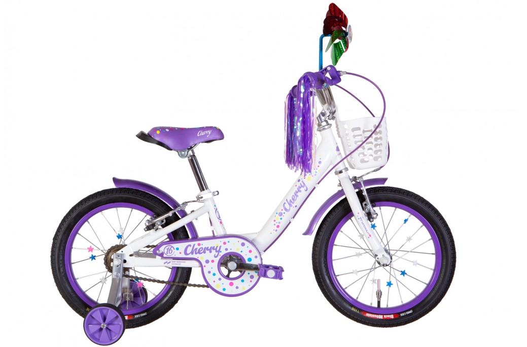 Велосипед Formula Cherry 2022 16" Білий з бузковим (1654055618)
