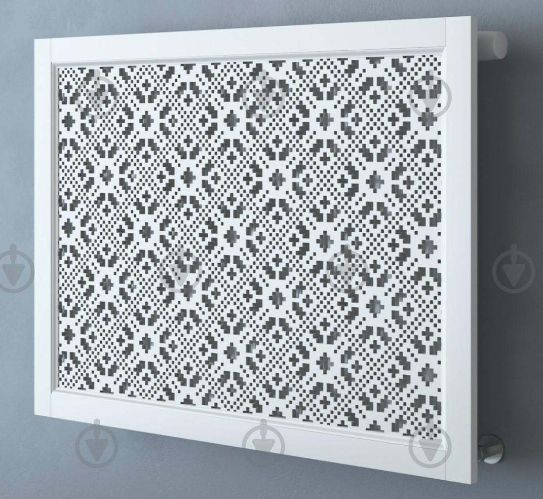 Экран-решетка декоративная на батарею отопления R74-F110 Белый (26394256)