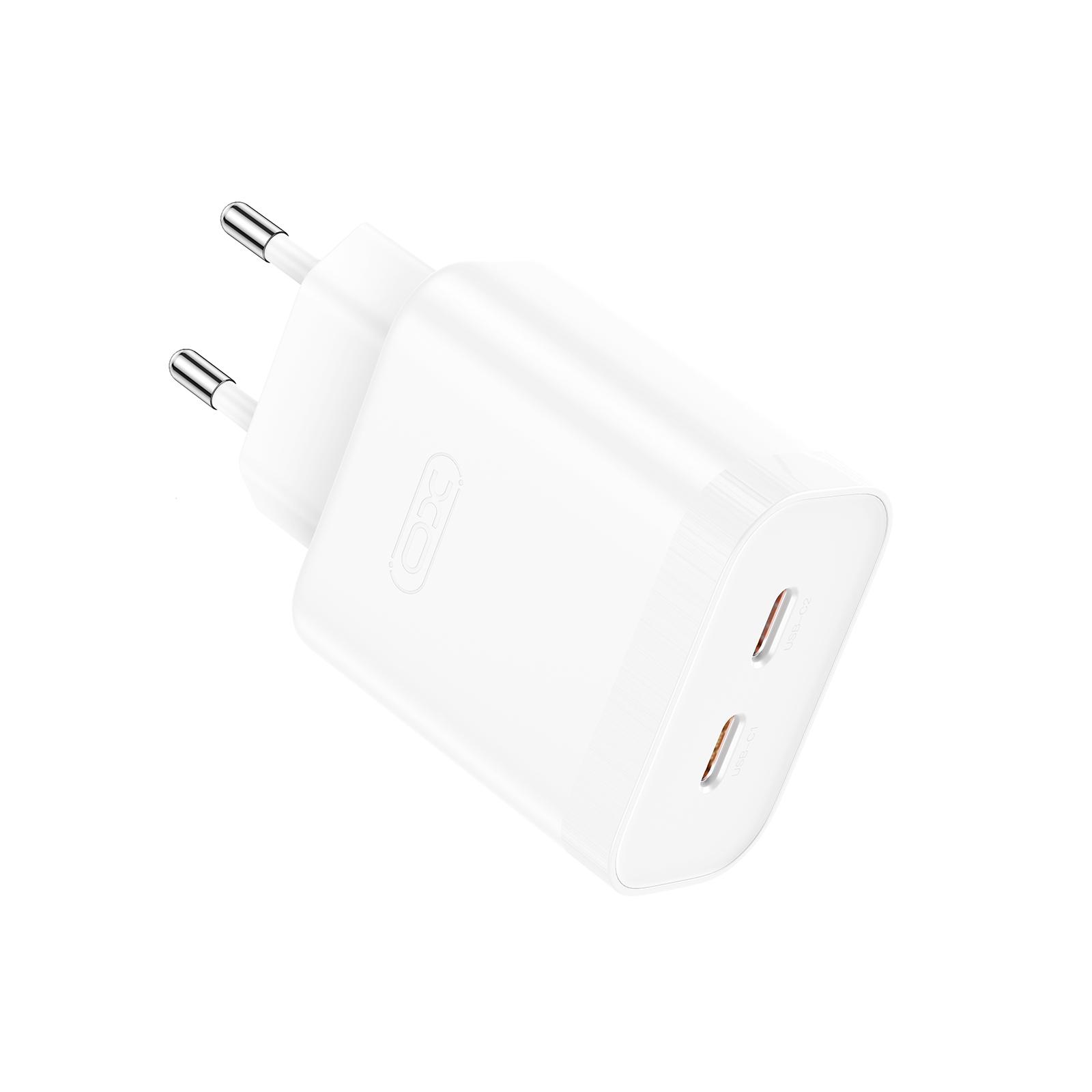 Зарядное устройство сетевое Xo L105 2xUSB-C 35 Вт 3А PD White (L105.white)