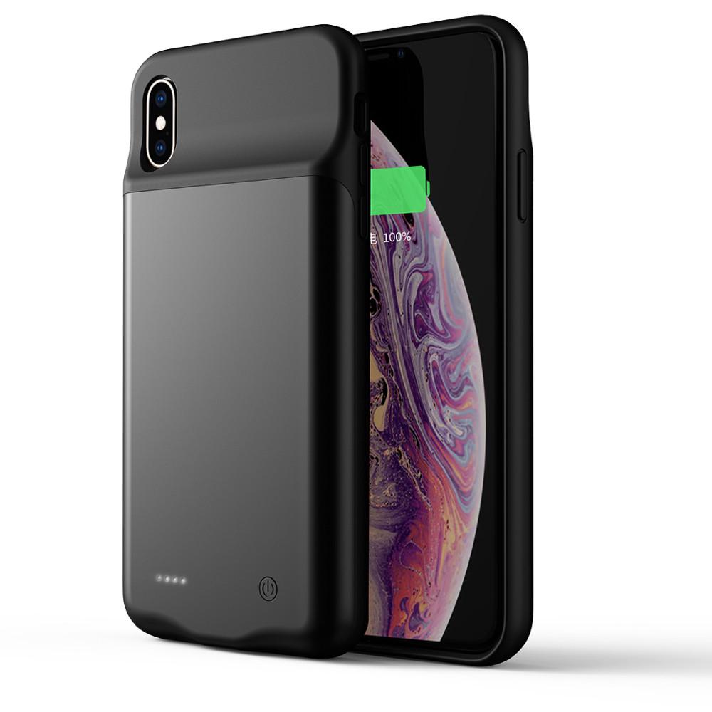 Чехол аккумулятор AmaCase для iPhone X/XS 3200 мАч Черный - фото 7