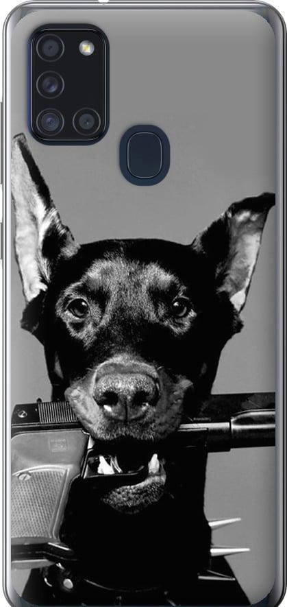 Чехол на Samsung Galaxy A21s A217F Доберман (2745t-1943-42517)