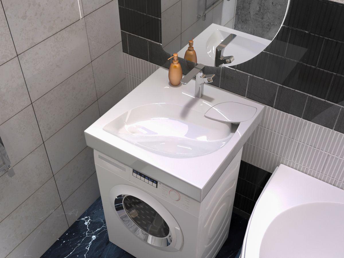 Умивальник на пральну машину акриловий Redokss San TRITON 60х60 см