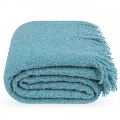 Плед букле 140х200 см Світло-бірюзовий - фото 1 Плед букле 140х200 см Світло-бірюзовий - фото 1