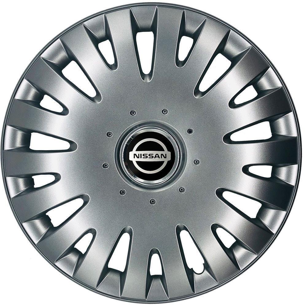 Колпаки SJS 108 с логотипом Nissan 4 шт. R13 Серебряный (2789080723)