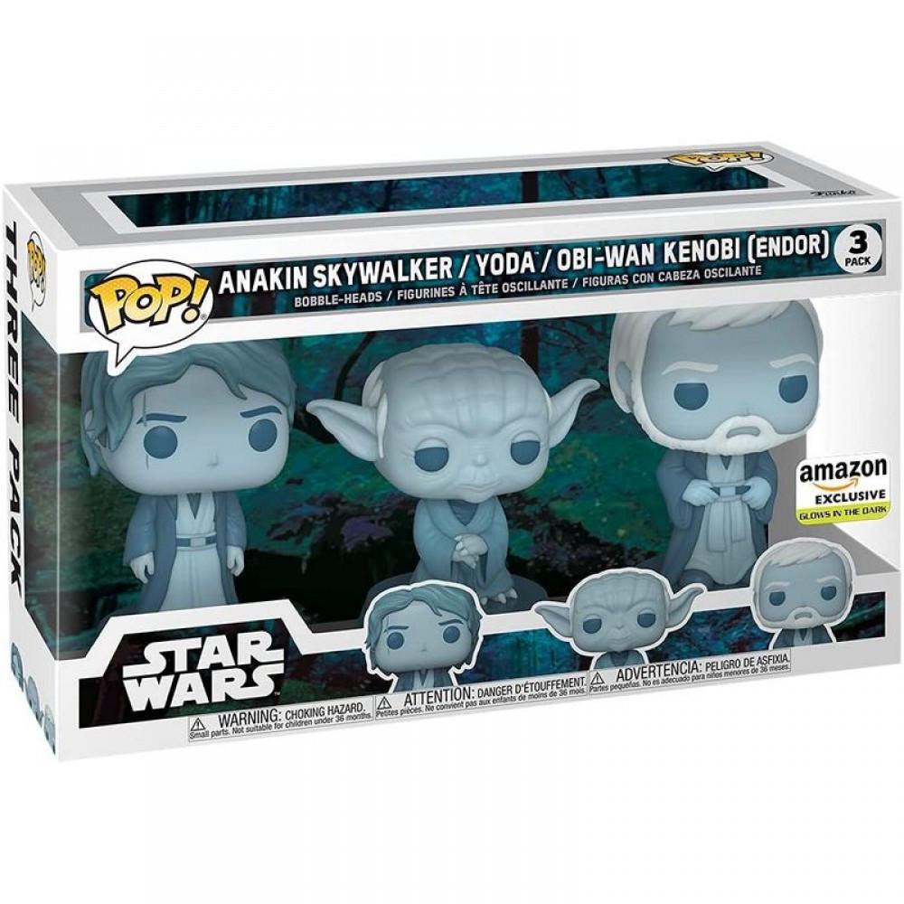 Фігурка Funko Pop Star Wars Exclusive 10 см (SW AS Y OWK 3 pack) - фото 2