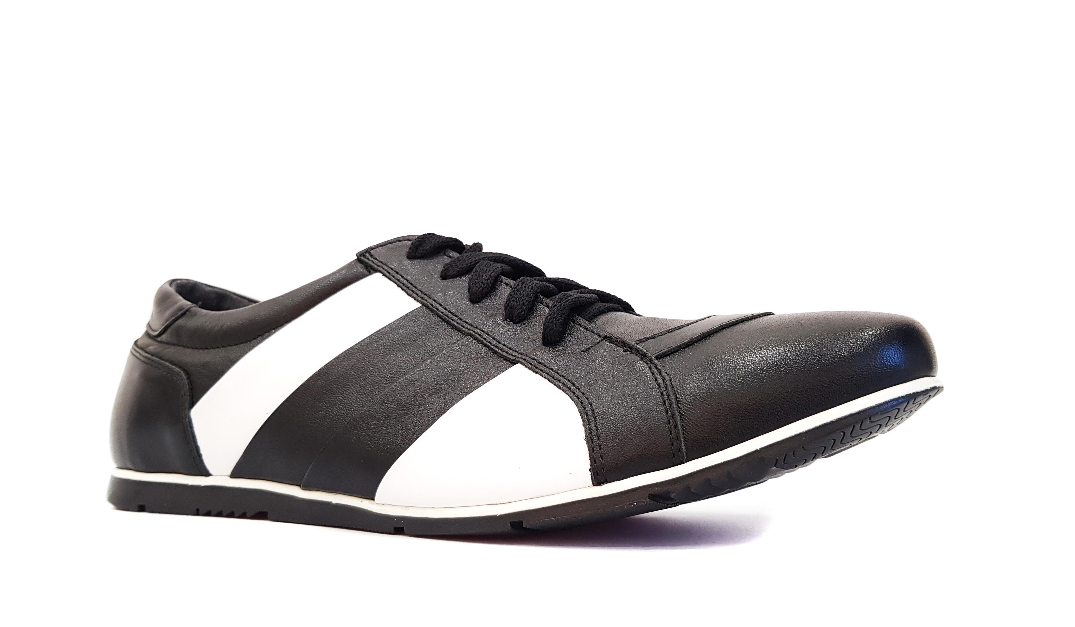 Кеды мужские Skrzynski 174 из натуральной кожи р. 42 Черный/Белый (26-42) - фото 4 Кеды мужские Skrzynski 174 из натуральной кожи р. 42 Черный/Белый (26-42) - фото 4