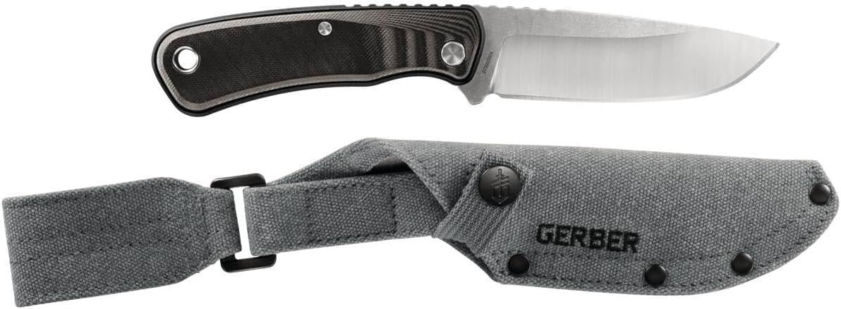 Нож туристический рыболовный с ножнами Gerber Downwind Fixed DP нержавеющая сталь 108 мм Black (2565335953)